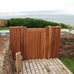 Automatic wooden gates in Devon