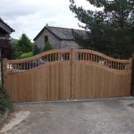 Automatic electric residential wooden gates