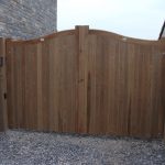 Automatic electric residential wooden gates