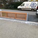 High tech automatic wooden gates