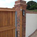 Automatic wooden gates in Devon