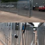 Commercial security gate installtion in Devon